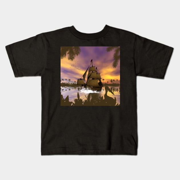 Wonderful sunset Kids T-Shirt by Nicky2342